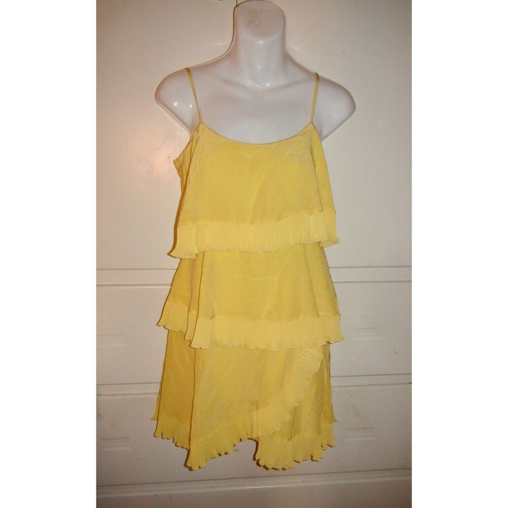 BCBGMaxAzria Silk Ruffle Dress